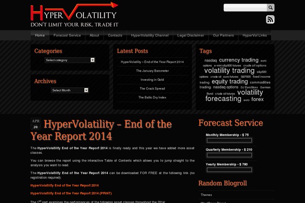 hypervolatility.com site used Sleek-black