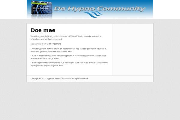 hypnocommunity.nl site used OptimizePress theme