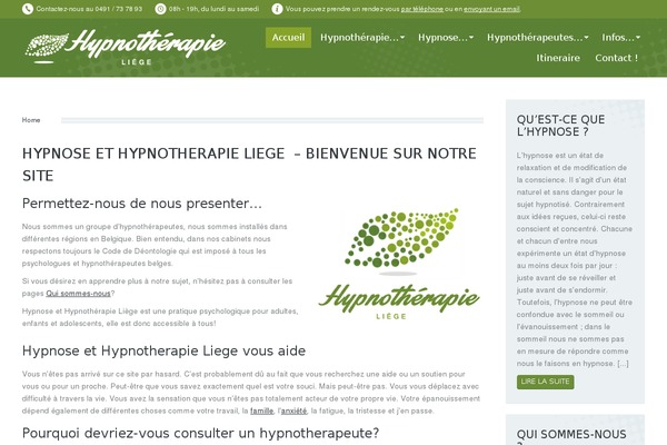 hypnose-hypnotherapie-liege.be site used PressCore