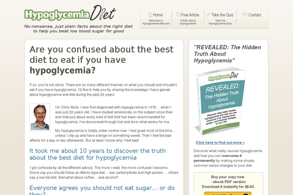 hypoglycemia-diet.com site used Diet