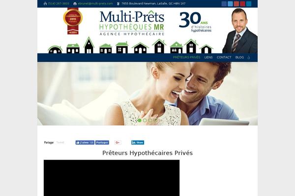 hypothequeprive.com site used Interface
