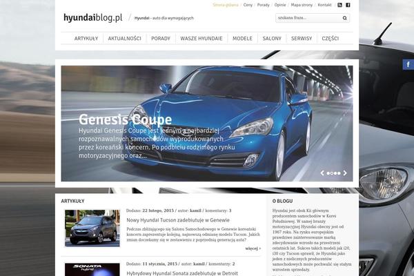 Hyundai theme site design template sample
