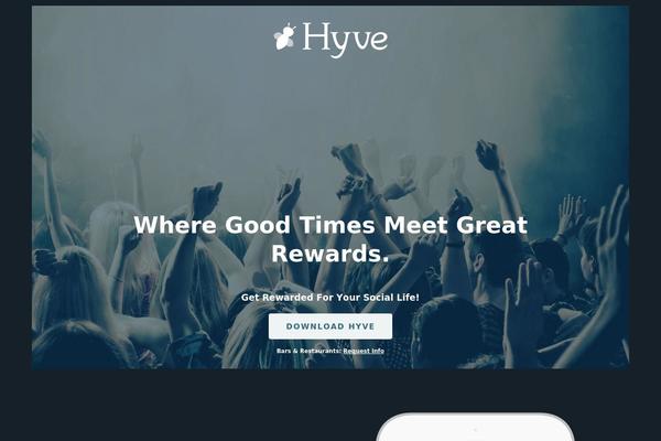 hyveapp.me site used Hyve