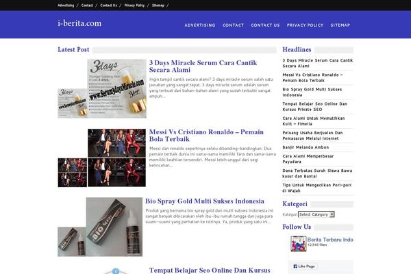 WordPress website example screenshot
