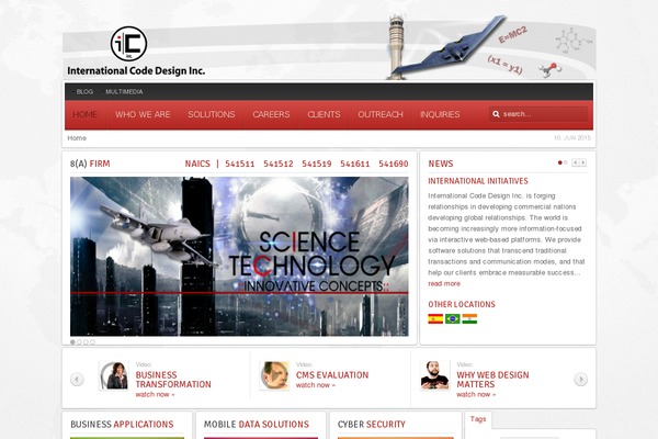 WordPress website example screenshot