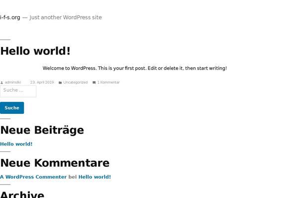 Twenty Nineteen theme site design template sample
