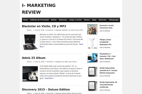 Ready Review theme site design template sample