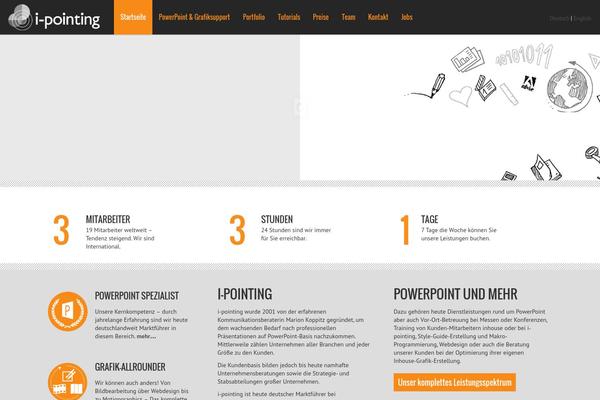 Infographer theme site design template sample
