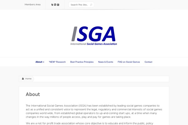 i-sga.org site used Divi
