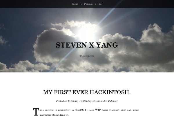 i-steven.com site used Mdx