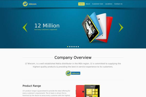 Flare theme site design template sample