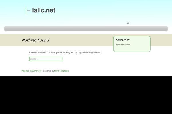 ialic.net site used NuvioImpress Green