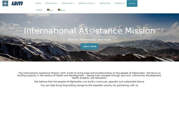 iam-afghanistan.org site used Iambootstrap