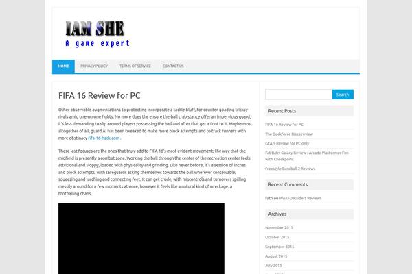 WordPress website example screenshot