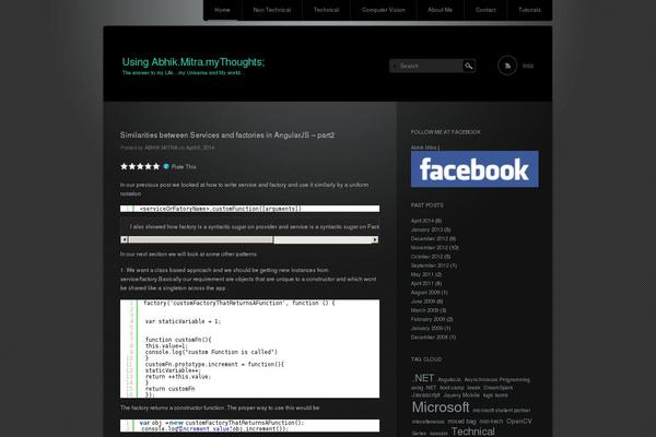 WordPress website example screenshot