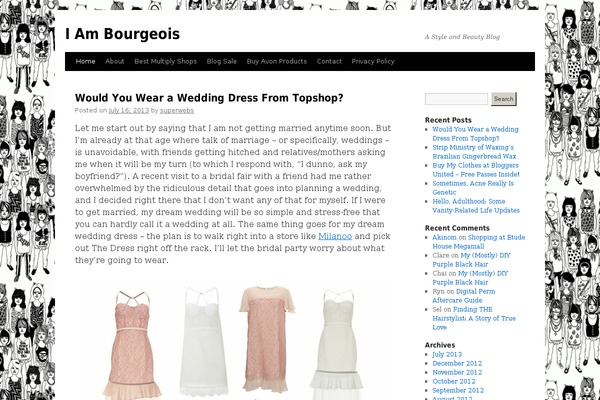 Twenty Ten theme site design template sample