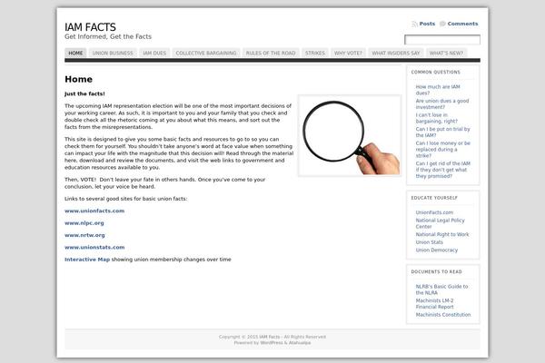 WordPress website example screenshot
