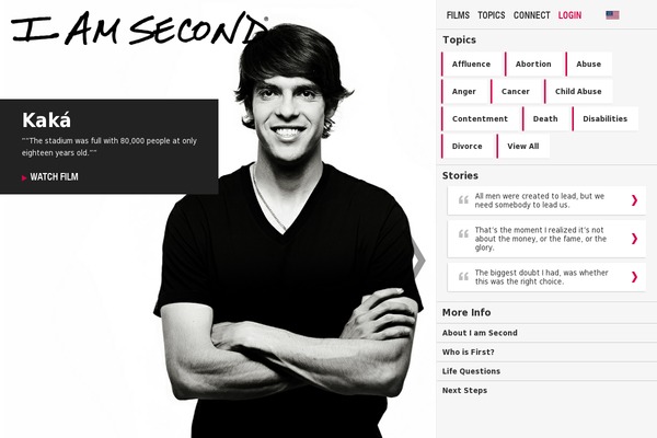 IAmSecond theme websites examples
