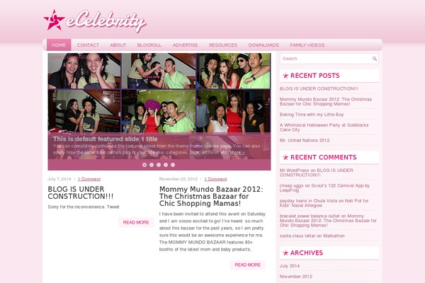 iamsupermom.com site used Ecelebrity