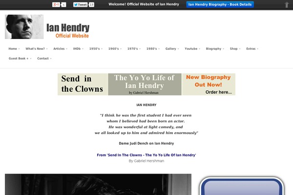 ianhendry.com site used Studiofolio