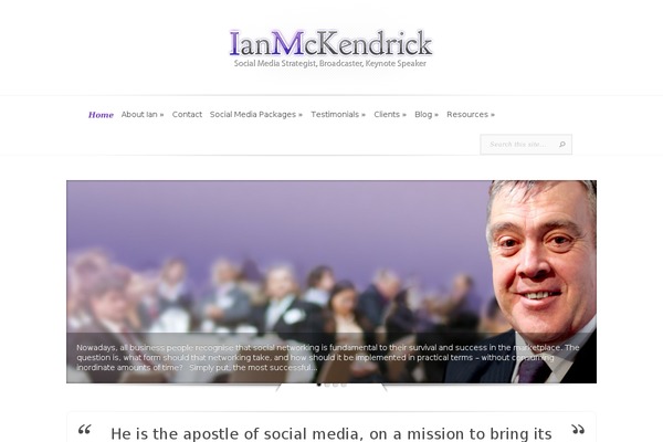 ianmckendrick.com site used Evolution Child