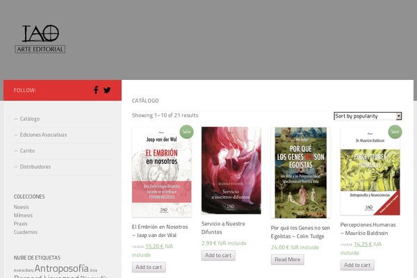 iaoarteeditorial.com site used Hueman