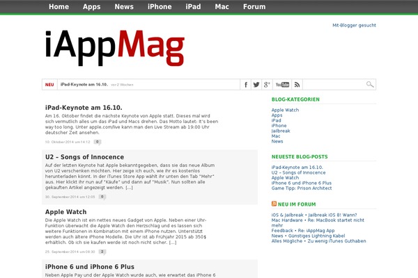 iappmag.de site used App-magazine