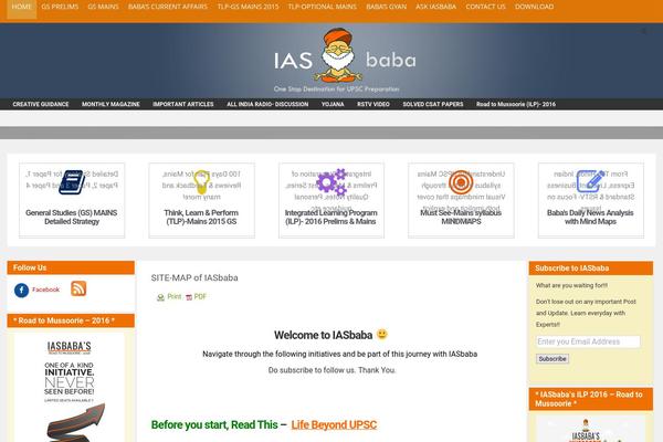 iasbaba.com site used Iasbabav3