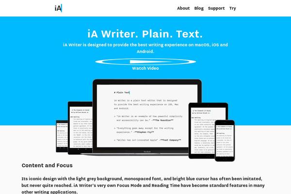 iawriter.com site used Ia-library