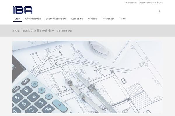 Iba theme site design template sample