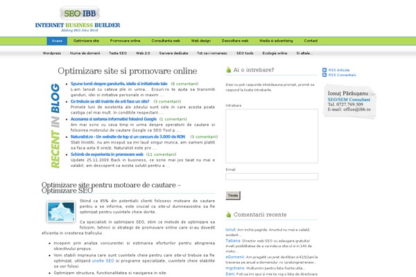 WordPress website example screenshot