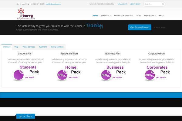 Porto theme site design template sample