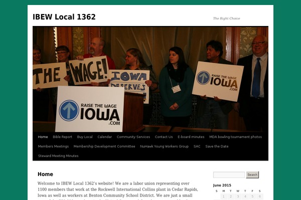 WordPress website example screenshot