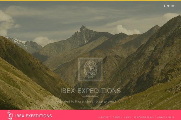 Ibex theme site design template sample