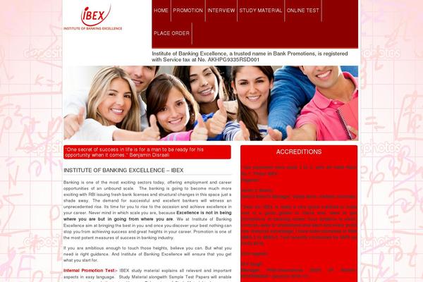 ibexindia.co.in site used Ibex