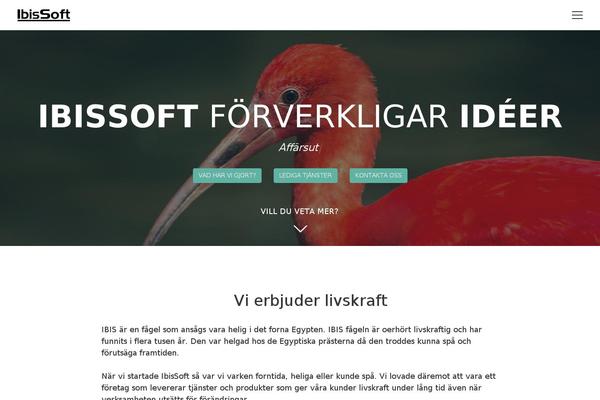 ibissoft.se site used Axis_wp