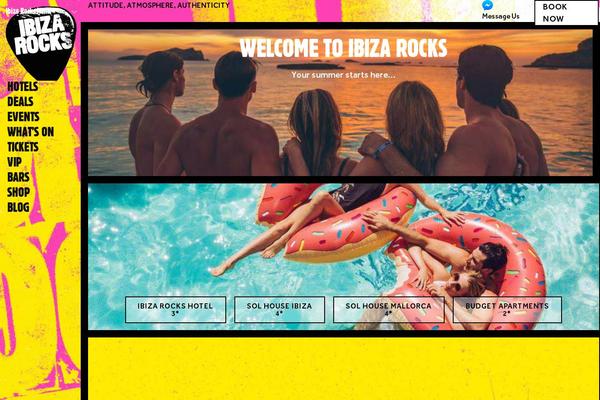 ibizarocks.com site used Ibiza-rocks