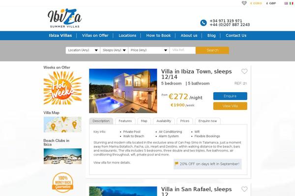 ibizasummervillas.com site used Ibizasummervillas