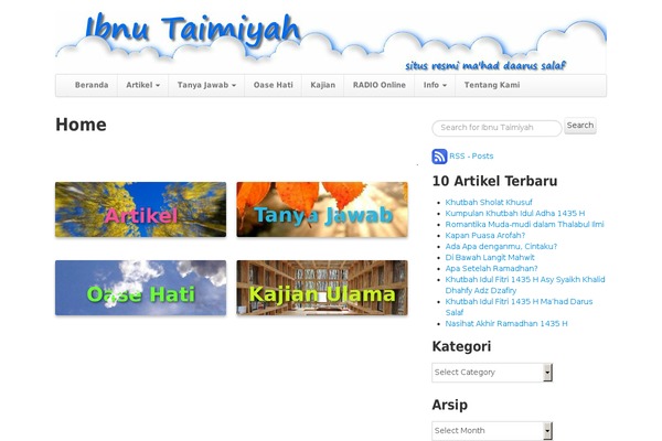 ibnutaimiyah.org site used WP MarketingStrap