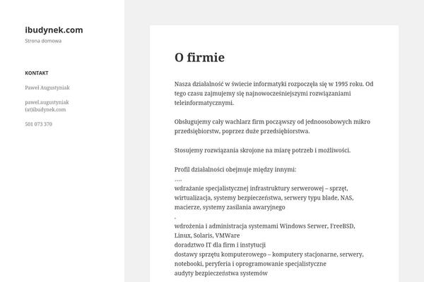 Twenty Fifteen theme site design template sample