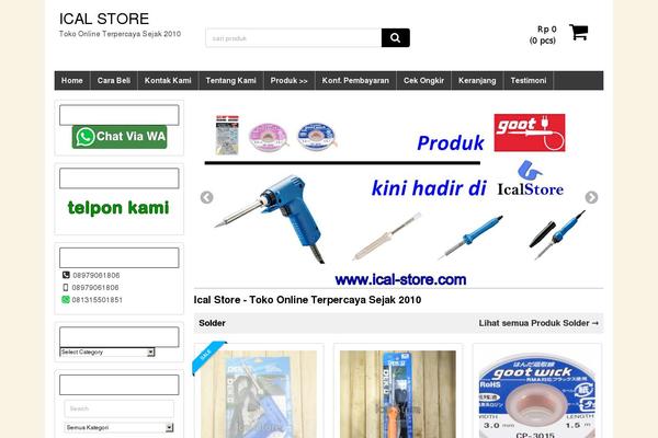 ical-store.com site used Wp-lancar