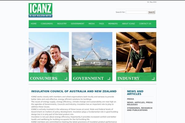 icanz.org.au site used Yoo_pure_wp