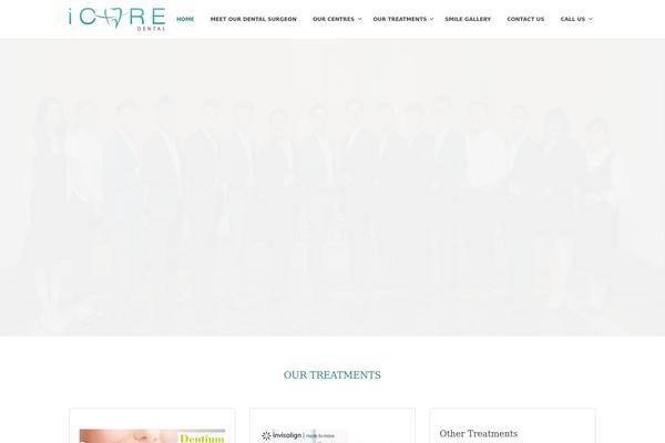 Care theme site design template sample