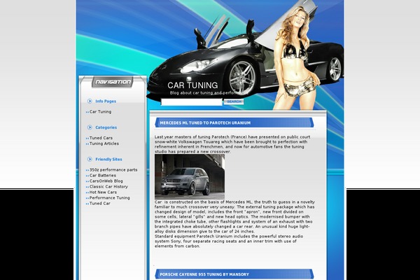 icartuning.com site used Blue-hightech-theme