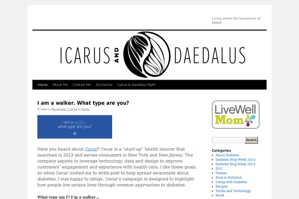 icarusanddaedalus.com site used Twenty Ten