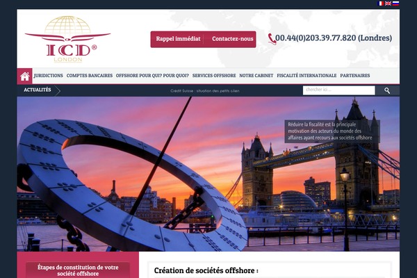 icd-london.fr site used Responsive.1.8.9.3