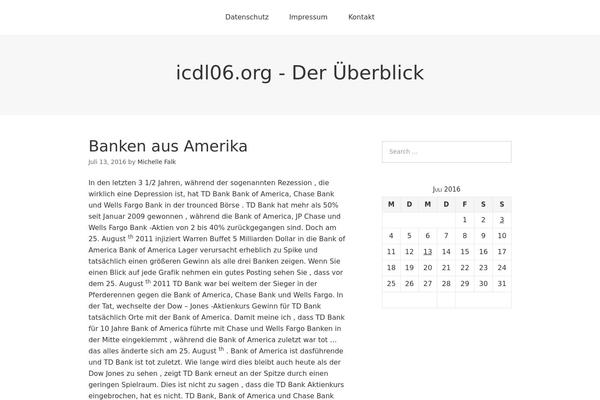 WordPress website example screenshot