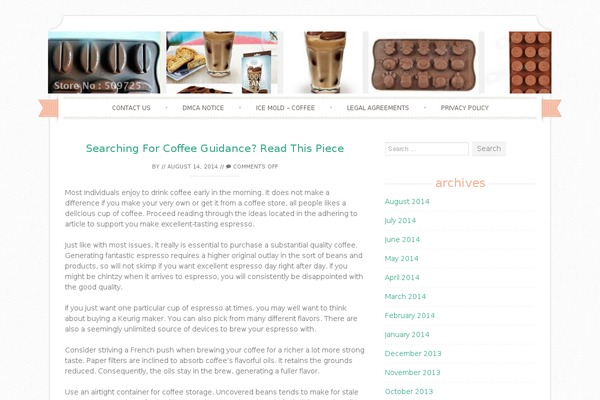 Sugar and Spice theme site design template sample