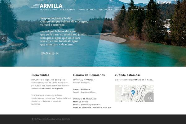 Salient theme site design template sample
