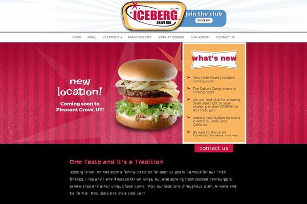 Iceberg theme site design template sample